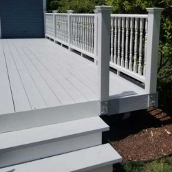 New deck construction in Connecticut