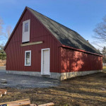 Detached garage in progress