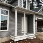 Front, with windows and siding