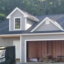 Siding on new construction home