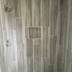 Updated tiles shower enclosure