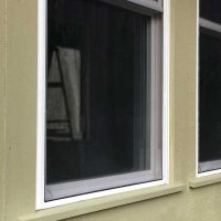 one window with painted trim