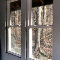 Two windows, interior